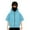 Blue, variant on Balaclava Hoodie for Boys Girls Kids Windproof Zip Up Face Mask Sweatshirt Oversized Short Sleeve Hooded Jacket 4-15 Years