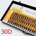 thumbnail image 1 of Pestañas postizas individuales de imitación de visón, extensiones de pestañas gruesas naturales, 20/30D, 1 caja/60 paquetes, 1 of 4