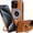 Brown, variant on Ancove for iPhone 16 Pro Max PU Leather TPU Case Grip Loop Magnetic Stand,Compatible with MagSafe,Built-in Kickstand,for Men Women,Coffee
