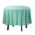 thumbnail image 1 of Vargottam Indoor/OutdoorRoundTablecloth 58 InchRoundTablecloth Waterproof PatioTableCloths- Spring/SummerTableCovers for Backyard CircularTable/BBQs/Picnic -Aquamarine, 1 of 1