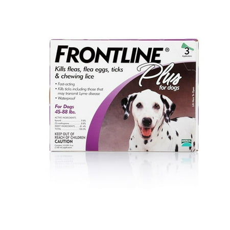 Frontline Plus Dogs 45-88lb 3pk