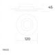 thumbnail image 2 of Lámpara Empotrable Spot De Yeso Estevez Foco Mr16 Gu5.3 Estevez 19103, 2 of 2