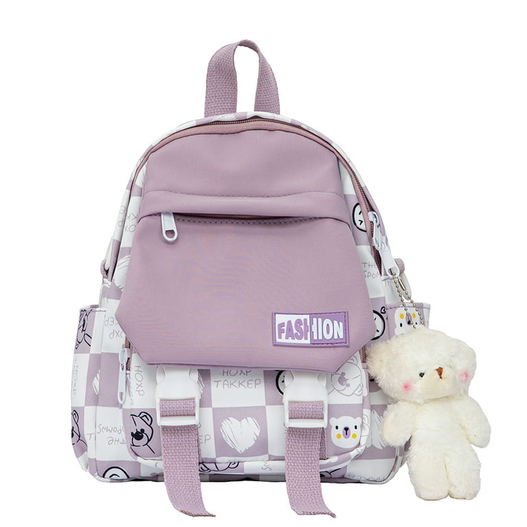 Mini Small Size Plaid Backpack Fashion Casual Backpack Student