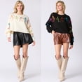 thumbnail image 5 of Ladies Sparkly Skeleton Pattern Sweatshirt Top for Festive Fashion, 5 of 16