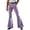 Purple, variant on CUSTG Men Casual Pants Striped Plaid Pattern Vintage Flare Bootcut Pants Mid Rise Button Zip Waist Pockets Casual Street Trousers Summer Beach Pants