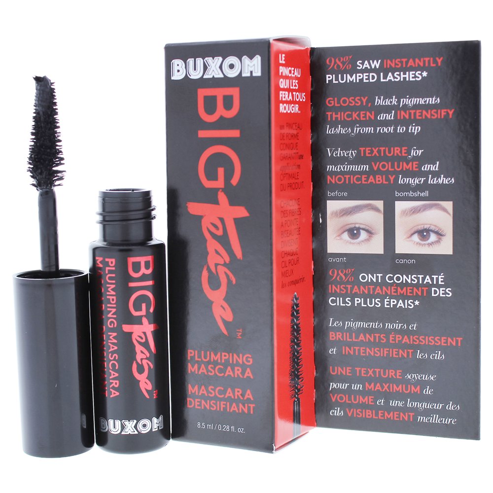 Buxom Big Tease Plumping Mascara Blackest Black by Buxom for Women