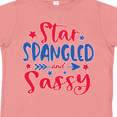 thumbnail image 4 of Inktastic 4th of July Star Spangled and Sassy with Arrow and Stars Boys or Girls Toddler T-Shirt, 4 of 5