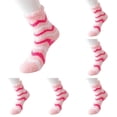 thumbnail image 2 of IWRICH 6 Pairs Fuzzy Socks for Women Soft Fluffy Home Sleeping Socks Winter Warm Cozy Plush Sock for Gift Light Pink3, 2 of 2
