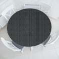 thumbnail image 3 of Ambesonne Pinstripe Fitted Round Tablecloth, Black and White Stripes, 36"- 40" Diameter, Black and White, 3 of 5
