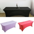 thumbnail image 2 of CIYISON 1PC Elastics Rectangular Bars Table Cover Spandex Table Cloth Stretch Bars Hotel Party Cocktail Tablecloth, 2 of 20