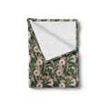 thumbnail image 2 of Floral Soft Flannel Fleece Throw Blanket, Negative Exposure Effect Blossomed Pinkish Anemone Plant Overlapped Lobed Leaves, Cozy Plush for Indoor and Outdoor Use, 50" x 60", Multicolor, by Ambesonne, 2 of 6