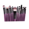 thumbnail image 2 of FUTUREORYY 20Pcs Professional Purple Cosmetic Brush Set for Makeup with Durable Synthetic Fiber, 2 of 3