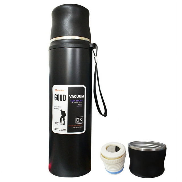 Termo de Acero Inoxidable Importacion 1000 ml Negro