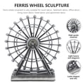 thumbnail image 3 of NUOLUX Ferris Wheel Decor De Metal Plateado Para Oficina Y Dormitorio Con Y Moderno, 3 of 6