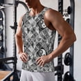 thumbnail image 5 of Fotbe Yin Yang With Black And White Pattern Men's Quick Dry Workout Tank Top Gym Muscle Tee Fitness Bodybuilding Sleeveless T Shirt Breathable Workout Shirt-4X-Large, 5 of 9