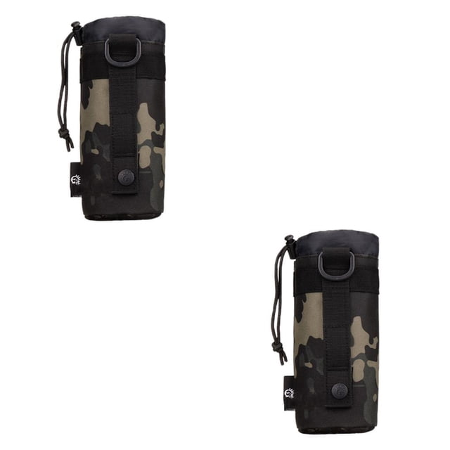 Sonducket Bolsa para botella de agua, bolsa con cordón ajustable, equipo de viaje, riñonera, accesorios de para ciclismo, camuflaje gris Type1 NO1 Sonducket CBP363954