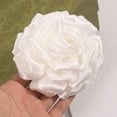 thumbnail image 2 of Rose Flower Brooches and Pins for Women Elegant Flower Pins | Flower Hair Clips for Women | Flower Brooches for Women Dress | Hair Accessories for Women | Rose Brooch Pin Hat Pins | White, 2 of 8