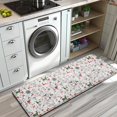 thumbnail image 3 of White Christmas Deer and Gift Pattern Kitchen Rug Mat,Kitchen Runner Rugs Non Skid Washable,Decorative Kitchen Floor Mats for Kitchen,Sink,Laundry,17"x47.2", 3 of 7
