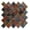 Autumnal, variant on Grandio Baylee Blue 2-in. Arabesque Polished Glass Mosaic Wall Tile