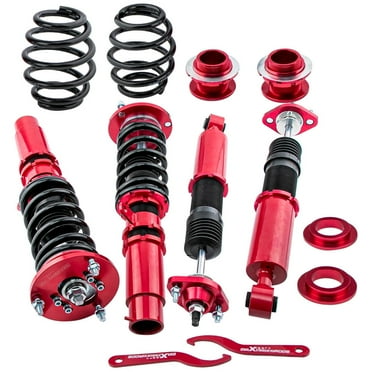 Maxpeedingrods Coilover Struts for BMW 3 Series E46 316i 318i 320i 325i 323i 328i 330 Height Adjustable Coil Spring Lowering Kit with Spanner