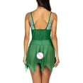 thumbnail image 2 of Gibobby Sujetador De Encaje Para Mujer Lencería Sexy para Mujer Vestido De Dormir Profundo Empalme De Encaje Ahueca hacia Fuera Mini Lenceria Body Mujer(Verde, M), 2 of 5