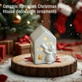 thumbnail image 4 of 1 Pcs Ceramic Christmas Tree Ornaments, LED Light Luminous Hollow Xmas Tree Modern House Style Desktop Decoration Atmosphere Night Light, 4 of 4