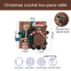 thumbnail image 2 of Santa Claus Baby Rattle Toy Handmade Crochet Rattles Appease Doll Beech Wood Rattle Play Gym Kids Christmas Gift With Box heqiyong LED, 2 of 2