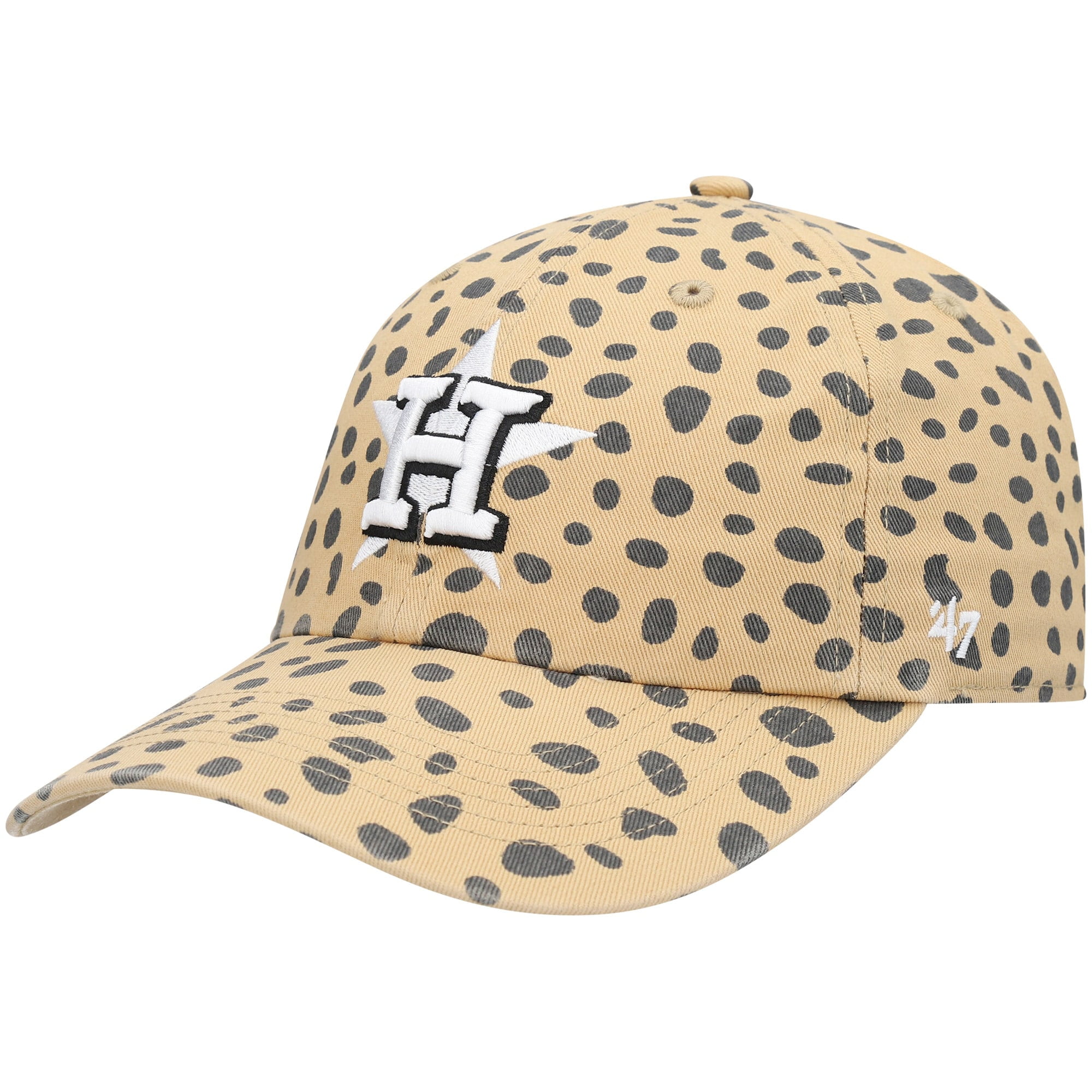 47 Tan Houston Astros Cheetah Clean Up 