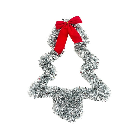 Sequin Christmas Tinsel Garland Christmas Tree Front Door Wall Window Hanging Decoration Christmas Ornament 17 inch