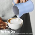 thumbnail image 1 of STAINLESS STEEL COFFEE MILK CUP JUG LATTE ART FROTHING PITCHER FOR HOME USE, 1 of 8