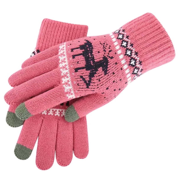 Guantes de Invierno Mujeres Guantes de Punto de Invierno Pantalla Completa de Dedos Guantes Amarillos Claros Protector Solar Al Aire Libre de las Mujeres Calientes Guantes de Manga Larga de Brazo Suav