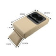 thumbnail image 1 of Multi functional dual cup holder car armrest pad, center console storage box pad-, 1 of 3