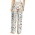 thumbnail image 2 of Bingfone Pajamas for Women,Watercolor Floral Pajama Pants with Pockets-XX-Large, 2 of 7
