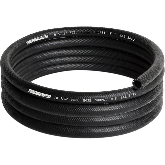 EVIL ENERGY Fuel Line Hose 5/16 Push Lock Fuel Hose Rubber NBR SAE 30R7 10FT 300PSI