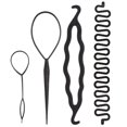 thumbnail image 1 of 4/9Pcs Pain de Cheveux Maker, Cheveux Tressage Clip Outil de Style Disque Twist Outils Kit Bricolage Cheveux Style Accessoires 3 Types, 1 of 5