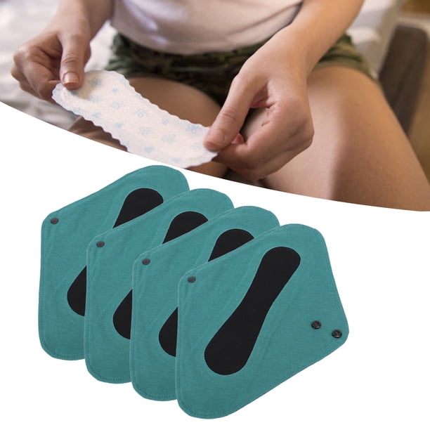 Protectores De Bragas Reutilizables, Almohadillas Menstruales Lavables Suaves, 4 Piezas, Transpirables, De Alta Absorción Para Uso Diario Para Mujeres