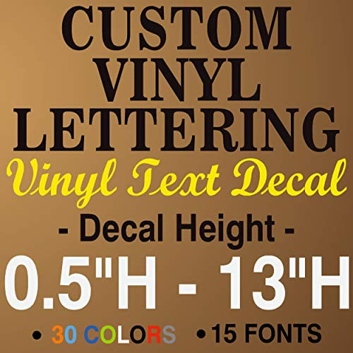 Custom Business Store Hours & Custom Lettering Sign Vinyl Sticker Window Door 
