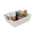 thumbnail image 5 of Simplify Shelf Rattan Tote Storage Basket in White, 5 of 7