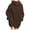 Brown, variant on Essentials Women's Sweater Loose Turtleneck Knitted Midi Dress Oversize Long Loose Casual with Pockets Pullover Tops
