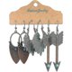 thumbnail image 3 of Vintage Ethnic New Big Fanshape Bronze Earrings Set For Women Bohemian--20909-1|model Code5421, 3 of 3
