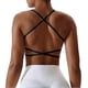 thumbnail image 1 of Backless Sports Bra, Sexy Push Up Sports Bra, Crossback Bustier, Women's Padded, Gym Top Without Underwire, 1 of 5