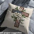 thumbnail image 2 of jejeloiu Retro American Flag Fabric(2 Yards),God Bless America,Sewing Men Women Luxury Decor, 2 of 6