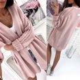 thumbnail image 2 of Vedolay Women's Cardigan Sweaters Basic Comfy Loose Fit Long Sleeve Open Front Cardigan Coat Pink,One Size, 2 of 5