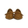 thumbnail image 4 of Women Faux Suede Pointy Toe Bow Slip On Flat Loafer (run small) 19463, 4 of 6
