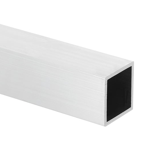 Uxcell Aluminum Square Tubing, 0.98"x0.98"x14" Long 0.06" Wall Thick 6063 Aluminum Square Tube Seamless Structural Metal Profile Hardware for Construction DIY Home Decor Furniture 1pcs