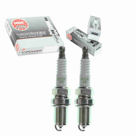 2 pc NGK 1273 V-Power Spark Plugs for 1765225 22401-02P15 5016 98079-55148 999-06910-P9-021 B6B3-18-110 Q16P-U11 Ignition Wire Secondary Fits select: 1990-1991 ACURA INTEGRA, 1986-1989 NISSAN D21