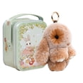 thumbnail image 4 of Little Pocket Bunny in A Tin, Plush Bunny Keychain with Storage Box, Cute Decorative Keyring for Gifting and Home Decor, 4 of 6