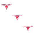 thumbnail image 4 of maskred Sous-vêtements Ouverts avant Respirants Short String Étui Rouge 3Set, 4 of 6