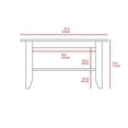 thumbnail image 6 of CoSoTower 4-Shelf 2-Piece Living Room Set, Coffee Table and Bar Cabinet Black and Espresso, 6 of 7
