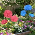 thumbnail image 3 of 62 in Large Blue Artificial Flowers,Giant Flowers for Decoration,Standing Huge Handcrafted Poppy Flowers for Garden,Hotel,Office,Photography Props,Wedding,Art Gallery,Shop Window Display, 3 of 7